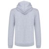 Férfi cipzáras pulóver kontrasztos bélésű kapucnival, Kariban KA466, Oxford Grey/Navy-XL