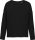 Női laza szabású környakas pulóver, Kariban KA471, Black-S/M
