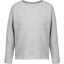 Női laza szabású környakas pulóver, Kariban KA471, Light Grey Heather-L/XL
