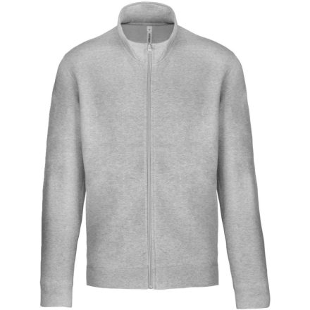 Uniszex  cipzáras pulóver, Kariban KA472, Oxford Grey-3XL