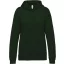Női kapucnis pulóver, Kariban KA473, Forest Green-M