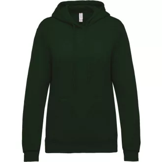 Női kapucnis pulóver, Kariban KA473, Forest Green-S