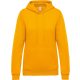 Női kapucnis pulóver, Kariban KA473, Yellow-L