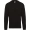Uniszex kereknyakú pulóver, Kariban KA474, Black-3XL
