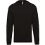 Uniszex kereknyakú pulóver, Kariban KA474, Black-XS