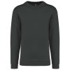 Uniszex kereknyakú pulóver, Kariban KA474, Dark Grey-2XL