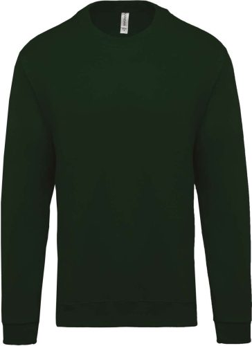 Uniszex kereknyakú pulóver, Kariban KA474, Forest Green-S