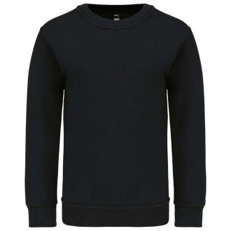 Gyermek környakas pulóver, Kariban KA475, Black-8/10