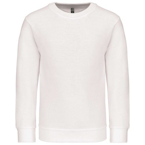 Gyermek környakas pulóver, Kariban KA475, White-8/10