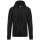 Férfi kapucnis pulóver, Kariban KA476, Black-XS