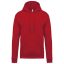 Férfi kapucnis pulóver, Kariban KA476, Cherry Red-XL