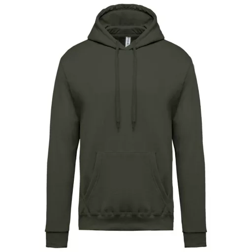 Férfi kapucnis pulóver, Kariban KA476, Dark Khaki-3XL