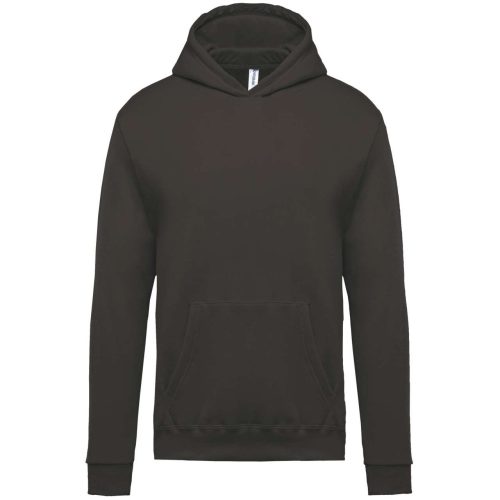Gyermek kapucnis pulóver, Kariban KA477, Dark Grey-10/12