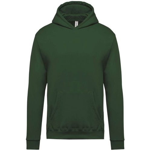 Gyermek kapucnis pulóver, Kariban KA477, Forest Green-4/6