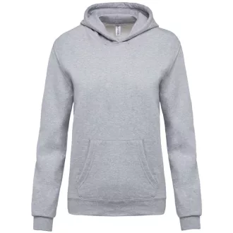 Gyermek kapucnis pulóver, Kariban KA477, Oxford Grey-4/6