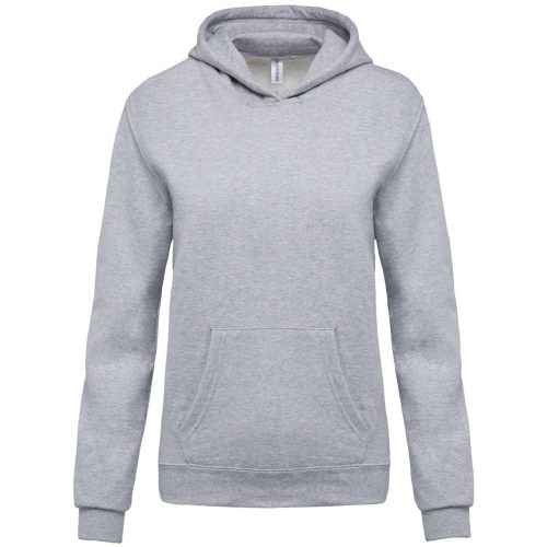 Gyermek kapucnis pulóver, Kariban KA477, Oxford Grey-4/6