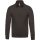 Férfi 1/4 cipzáros galléros pulóver, Kariban KA478, Dark Grey-XL