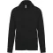 Uniszex cipzáros kapucnis pulóver, Kariban KA479, Black-M