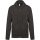Uniszex cipzáros kapucnis pulóver, Kariban KA479, Dark Grey-XS