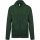 Uniszex cipzáros kapucnis pulóver, Kariban KA479, Forest Green-XL