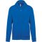 Uniszex cipzáros kapucnis pulóver, Kariban KA479, Light Royal Blue-4XL