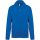 Uniszex cipzáros kapucnis pulóver, Kariban KA479, Light Royal Blue-XL