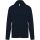 Uniszex cipzáros kapucnis pulóver, Kariban KA479, Navy-XL
