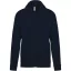 Uniszex cipzáros kapucnis pulóver, Kariban KA479, Navy-XS