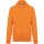Uniszex cipzáros kapucnis pulóver, Kariban KA479, Orange-L
