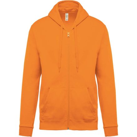 Uniszex cipzáros kapucnis pulóver, Kariban KA479, Orange-L
