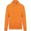 Uniszex cipzáros kapucnis pulóver, Kariban KA479, Orange-M