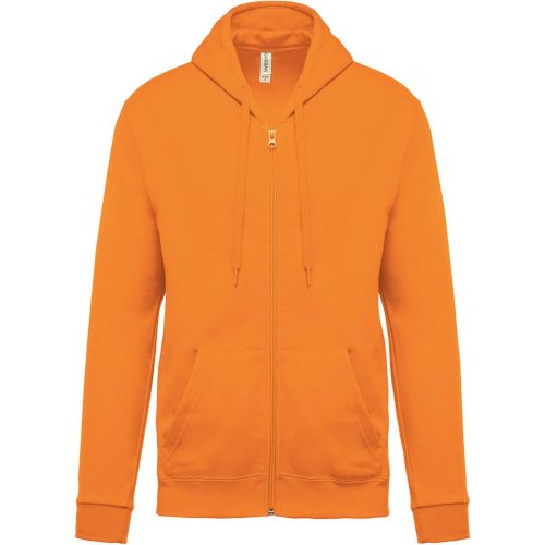 Uniszex cipzáros kapucnis pulóver, Kariban KA479, Orange-XL