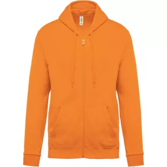   Uniszex cipzáros kapucnis pulóver, Kariban KA479, Orange-XS