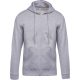 Uniszex cipzáros kapucnis pulóver, Kariban KA479, Oxford Grey-2XL