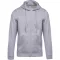 Uniszex cipzáros kapucnis pulóver, Kariban KA479, Oxford Grey-S