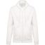 Uniszex cipzáros kapucnis pulóver, Kariban KA479, White-3XL