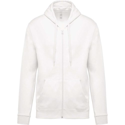 Uniszex cipzáros kapucnis pulóver, Kariban KA479, White-L