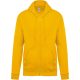 Uniszex cipzáros kapucnis pulóver, Kariban KA479, Yellow-4XL