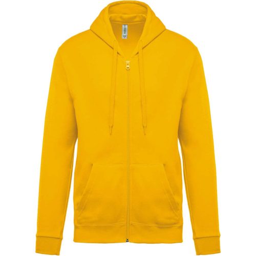 Uniszex cipzáros kapucnis pulóver, Kariban KA479, Yellow-L