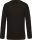 Férfi organikus környakas raglános pulóver, Kariban KA480, Black-L