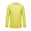 Férfi organikus környakas raglános pulóver, Kariban KA480, Lemon Yellow-M
