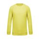Férfi organikus környakas raglános pulóver, Kariban KA480, Lemon Yellow-S