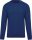 Férfi organikus környakas raglános pulóver, Kariban KA480, Ocean Blue Heather-S