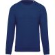 Férfi organikus környakas raglános pulóver, Kariban KA480, Ocean Blue Heather-S