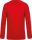 Férfi organikus környakas raglános pulóver, Kariban KA480, Red-XL