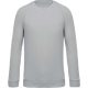 Férfi organikus környakas raglános pulóver, Kariban KA480, Snow Grey-M