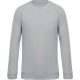 Férfi organikus környakas raglános pulóver, Kariban KA480, Snow Grey-S