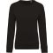 Női raglános organikus környakas pulóver, Kariban KA481, Black-2XL
