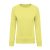 Női raglános organikus környakas pulóver, Kariban KA481, Lemon Yellow-M