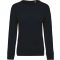 Női raglános organikus környakas pulóver, Kariban KA481, Navy-XS